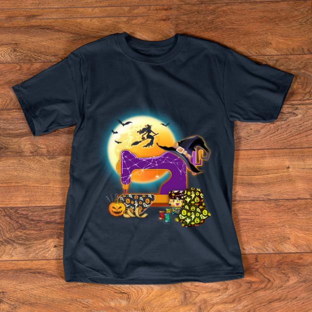 Official Sewing Machine Halloween Quilting Witch shirt