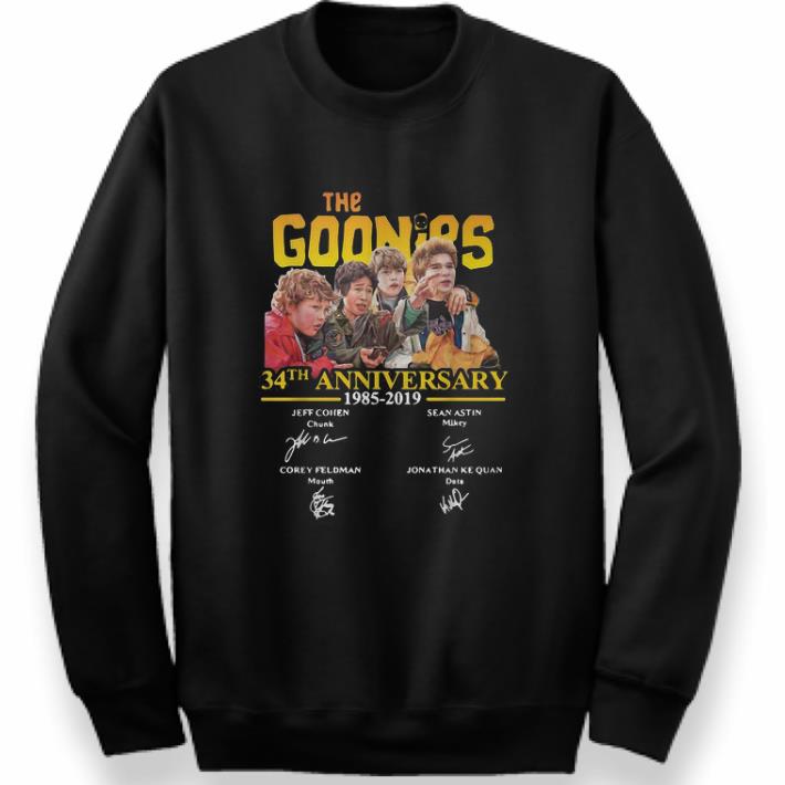 Official The Goonies 34th anniversary 1985–2019 signatures shirt