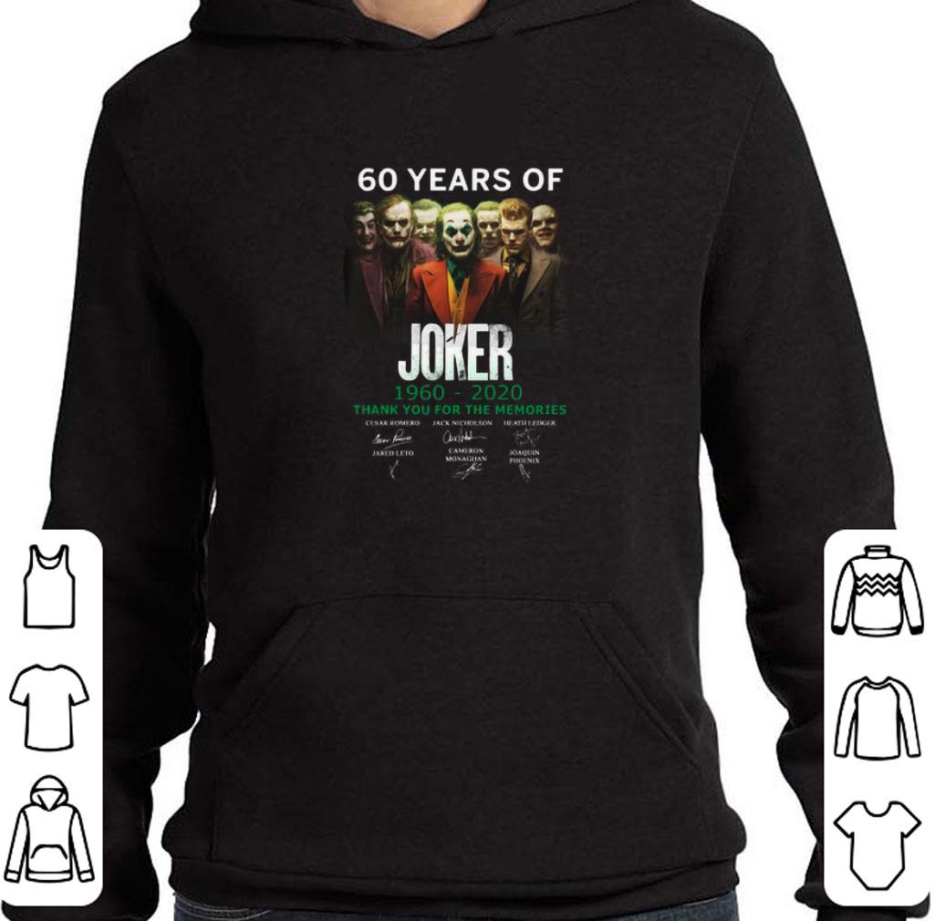 Original 60 years of Joker 1960-2020 thank you for the memories signature shirt
