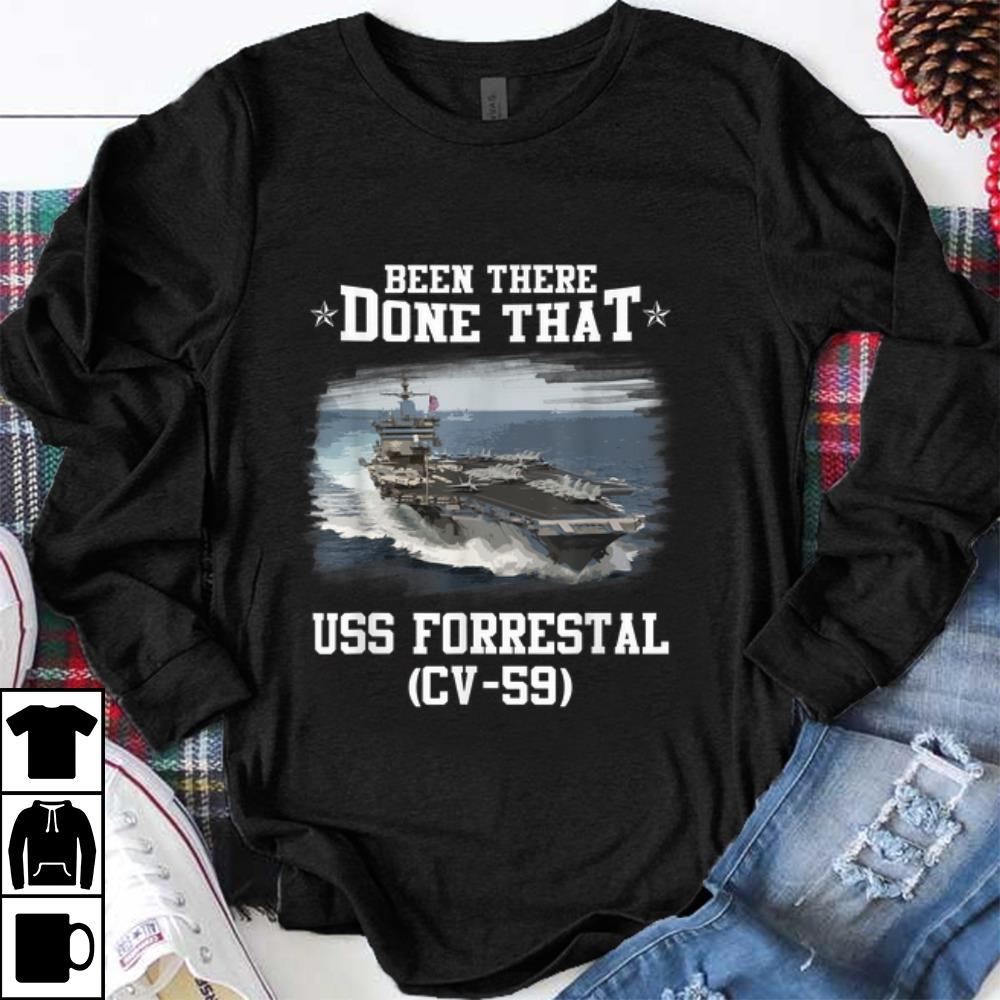 Original CV-59 USS FORRESTAL Navy Ships Tee shirt