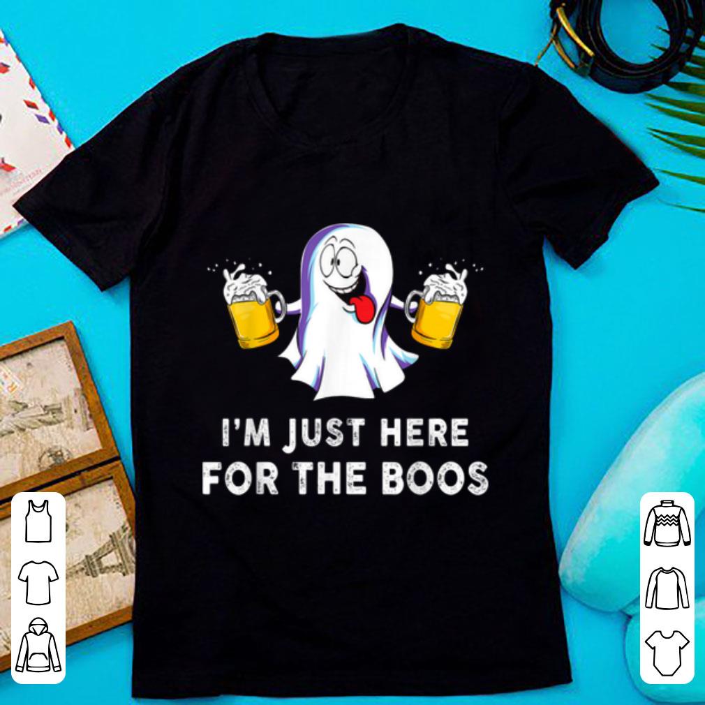 Original I'm Just Here For The Boos Funny Halloween Beer shirt