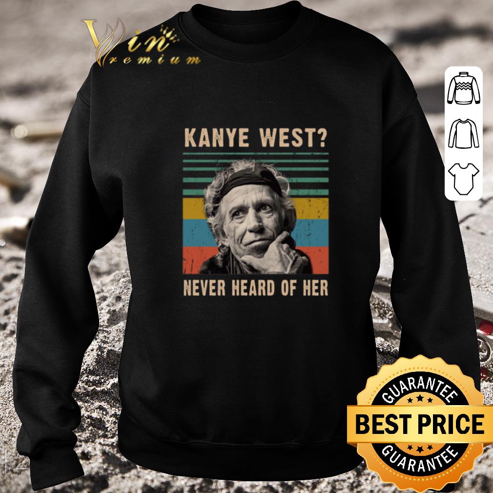 Original Keith Richards Kanye West never heard of her vintage shirt