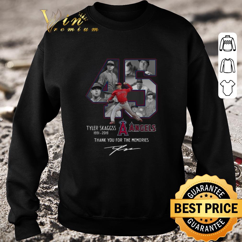 Original Los Angeles Angels 45 Tyler Skaggs Thank You For The Memories shirt 5 Original Los Angeles Angels 45 Tyler Skaggs Thank You For The Memories shirt