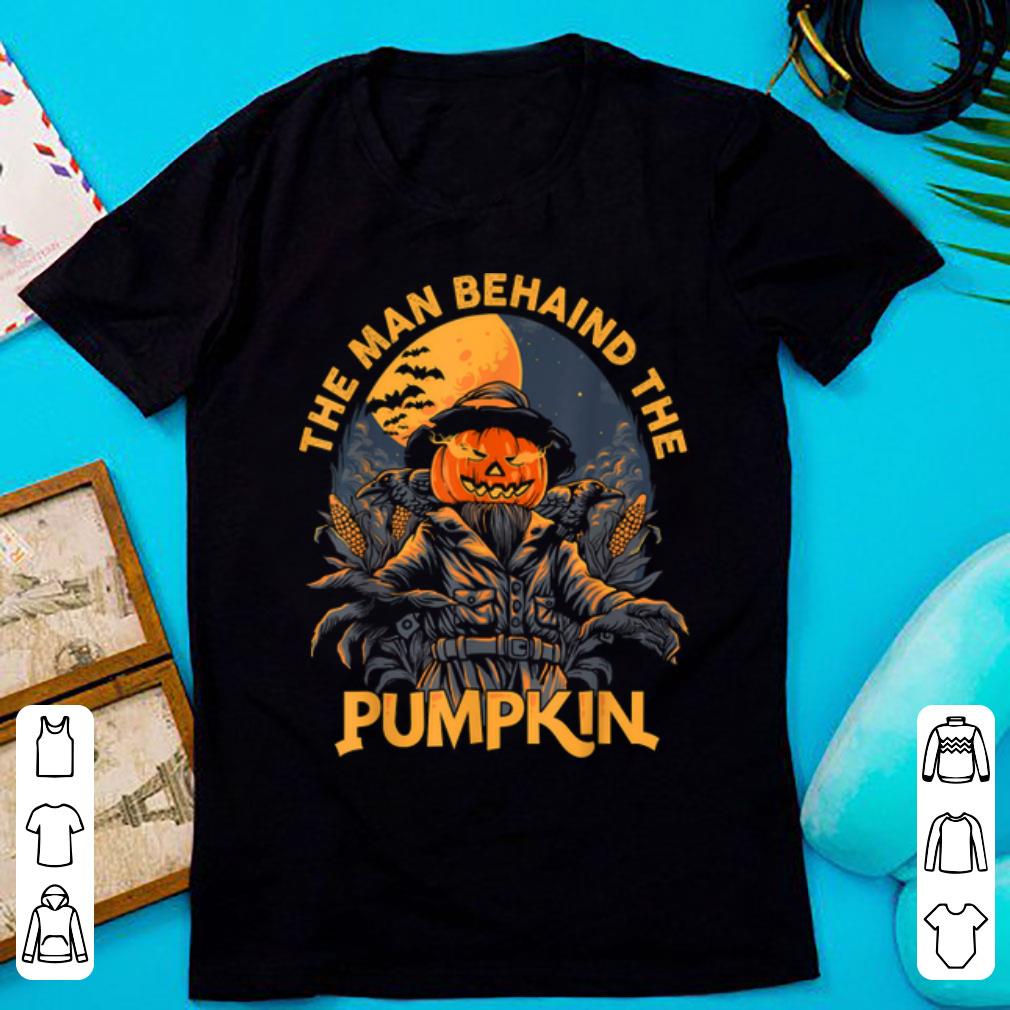 Original Mens Funny Dad Husband Guy Man Behind The Pumpkin Halloween shirt