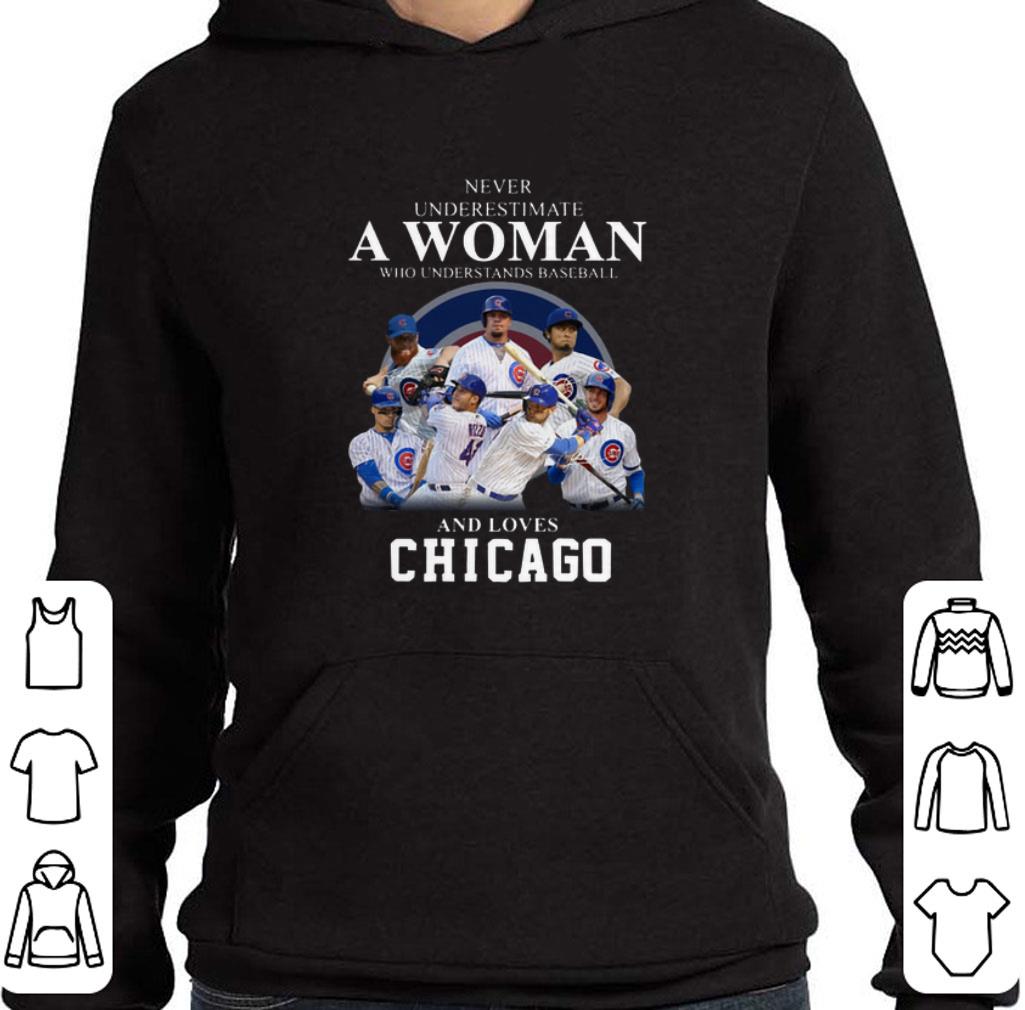 Original Never underestimate woman who understands baseball Chicago Cubs shirt 5 Original Never underestimate woman who understands baseball Chicago Cubs shirt