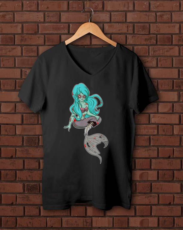 Original Scary Zombie Mermaid Halloween Murmmy shirt