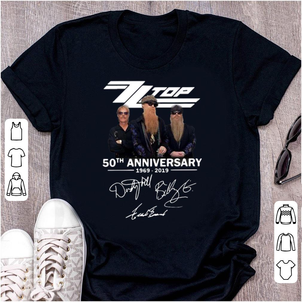 Premium 50th Anniversary ZZ Top 1969-2019 Signatures shirt
