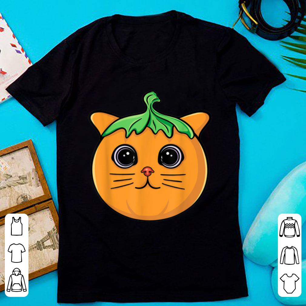 Premium Cat Pumpkin Cute Halloween Gift Kids Girls Boys shirt