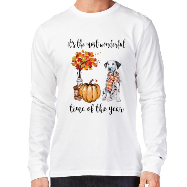 Premium Dalmatian & Pumpkin it's the most wonderful time of the year shirt sweater