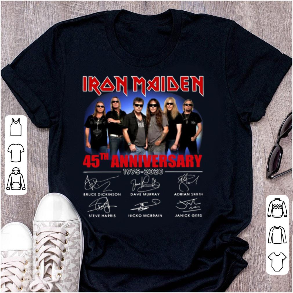 Premium Iron Maiden 45th Anniversary 1975-2020 Signature shirt