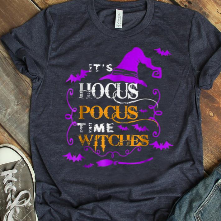 Premium It's Hocus Pocus Time Witches Halloween shirt