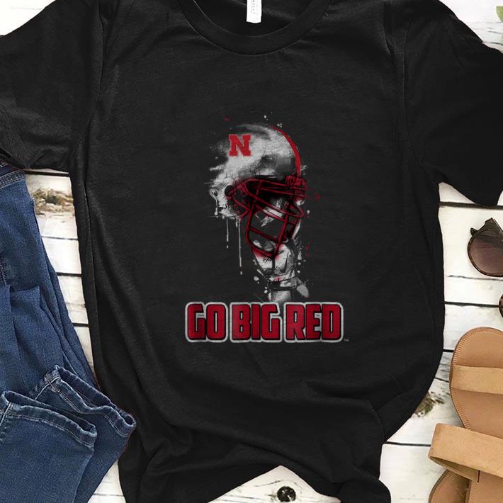  Premium Nebraska Cornhuskers Go Big Red Rising Helmet shirt