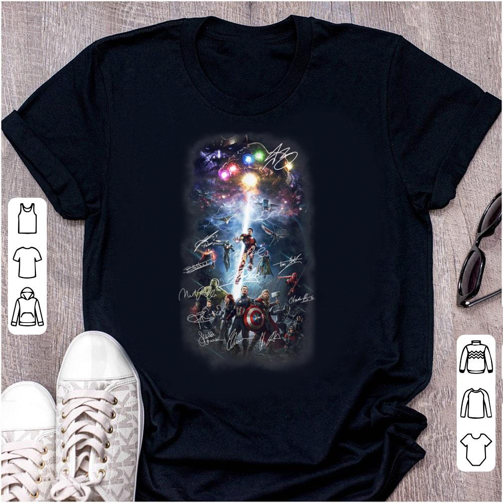 Premium Thank You For The Memories Avenger Signature shirt