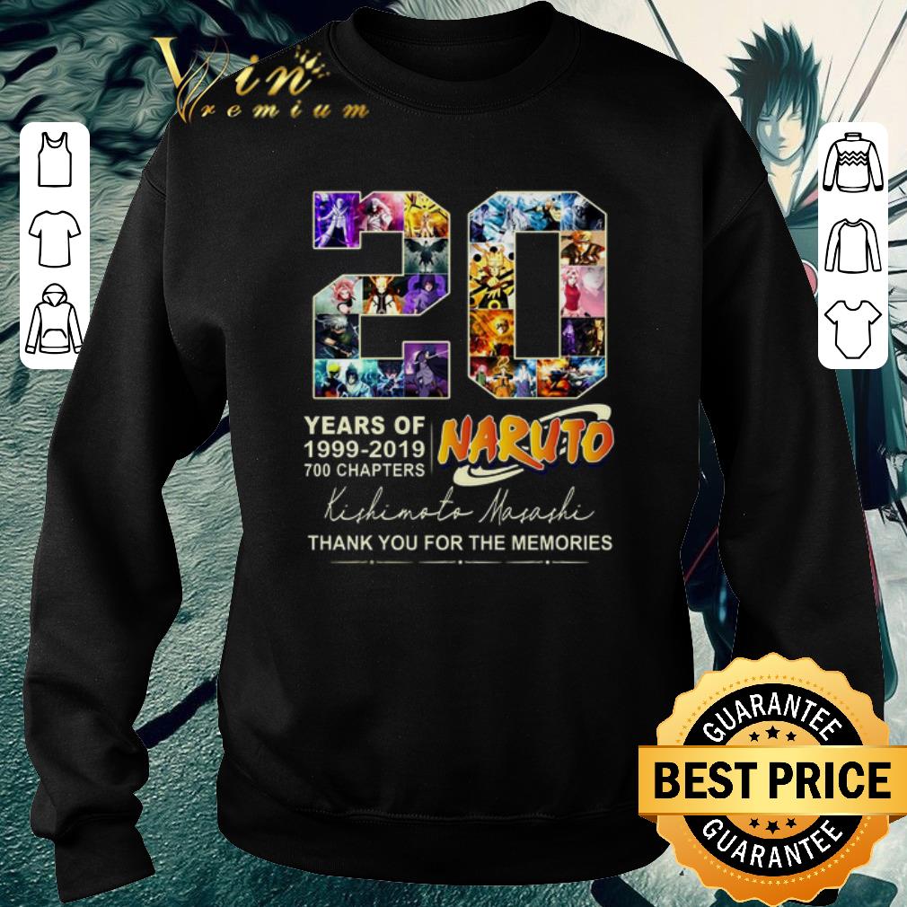 Pretty 20 years of Naruto 1999-2019 thank you for the memories shirt 5 Pretty 20 years of Naruto 1999-2019 thank you for the memories shirt