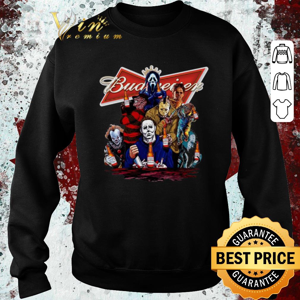 Pretty Budweiser Horror movie characters shirt