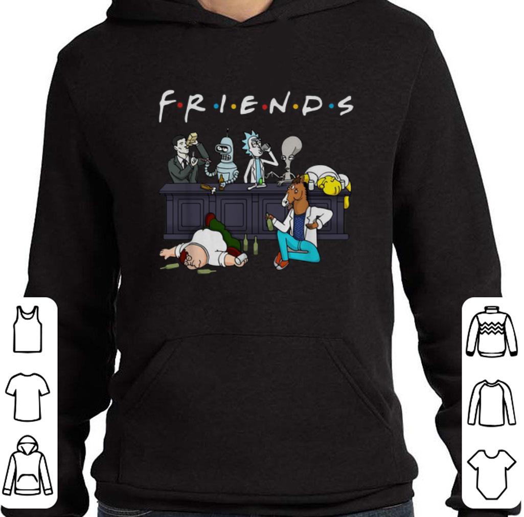 Pretty Cartoon Characters Netflix Friends Tv Series shirt