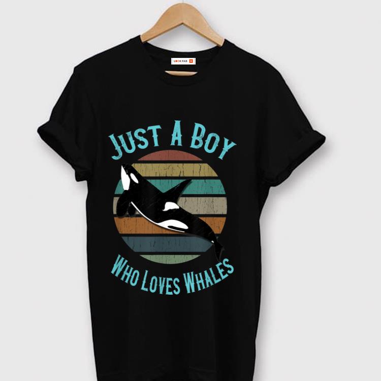 Pretty Just A Boy Who Loves Whales Orca Killer Whale shirt