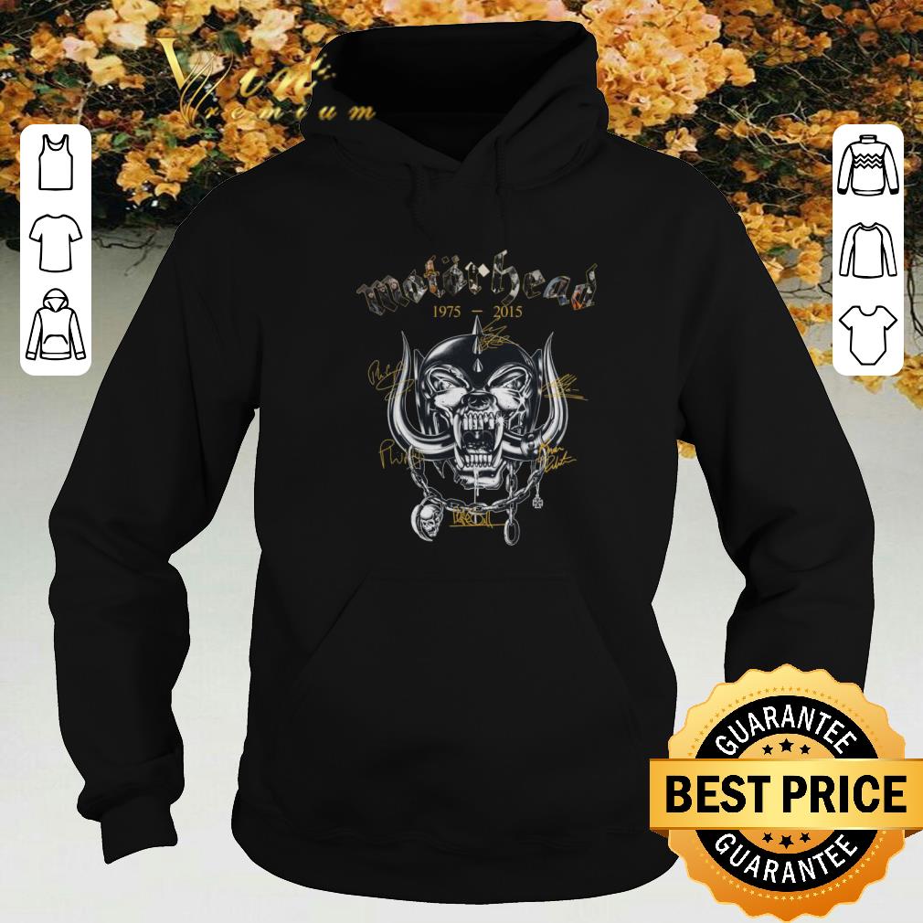 Pretty Motorhead 1975-2015 signatures shirt sweater