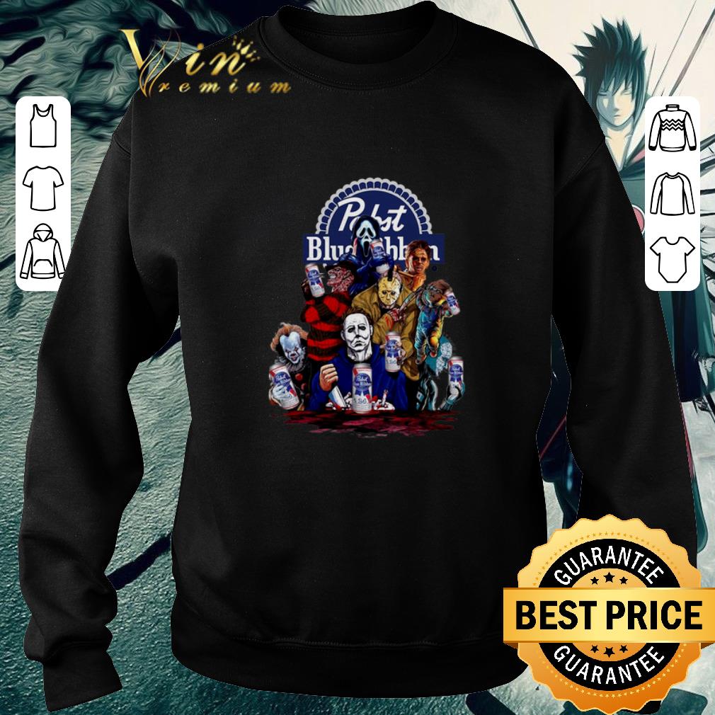 Pretty Pabst Blue Ribbon Horror movie characters shirt