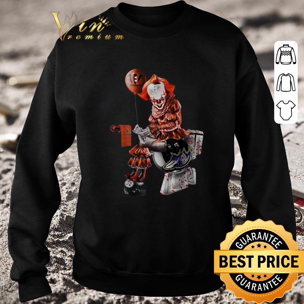 Pretty Pennywise Cincinnati Bengals Browns Ravens Steelers Toilet shirt 5 Pretty Pennywise Cincinnati Bengals Browns Ravens Steelers Toilet shirt