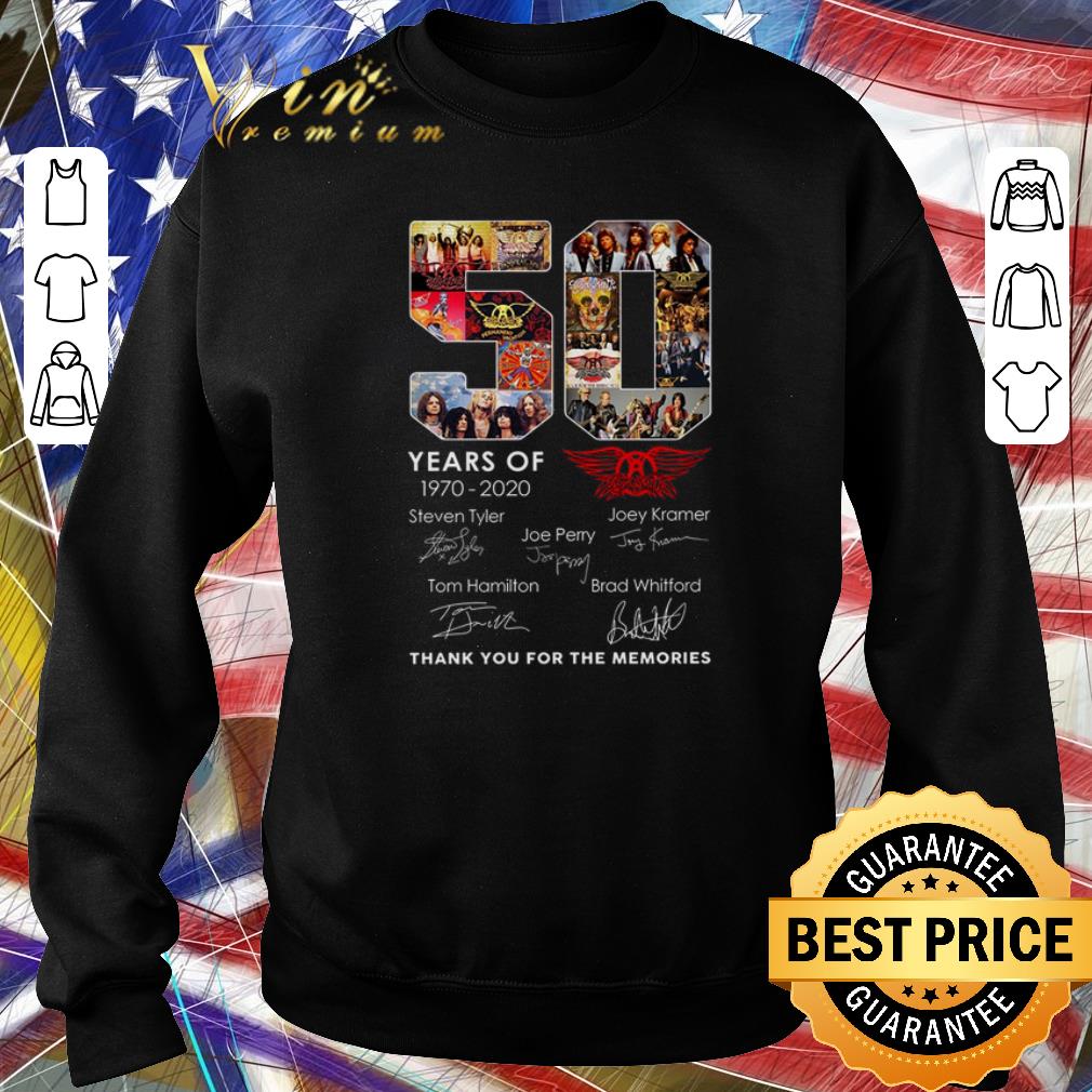 Top 50 years of Aerosmith 1970-2020 Signatures Steven Tyler shirt 5 Top 50 years of Aerosmith 1970-2020 Signatures Steven Tyler shirt