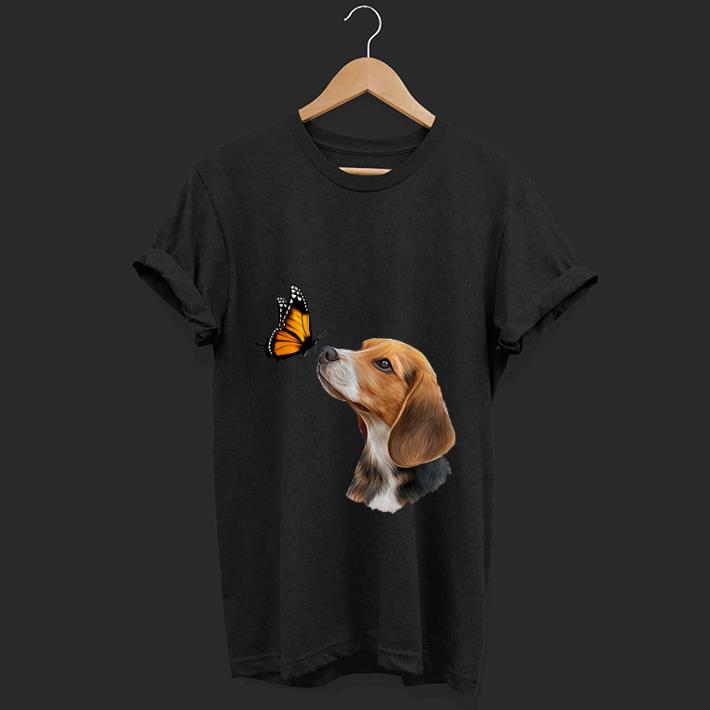  Top Beagle With Butterfly shirt