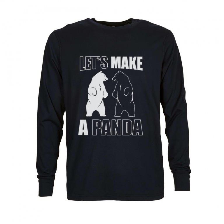 Top Bear let's make a panda shirt