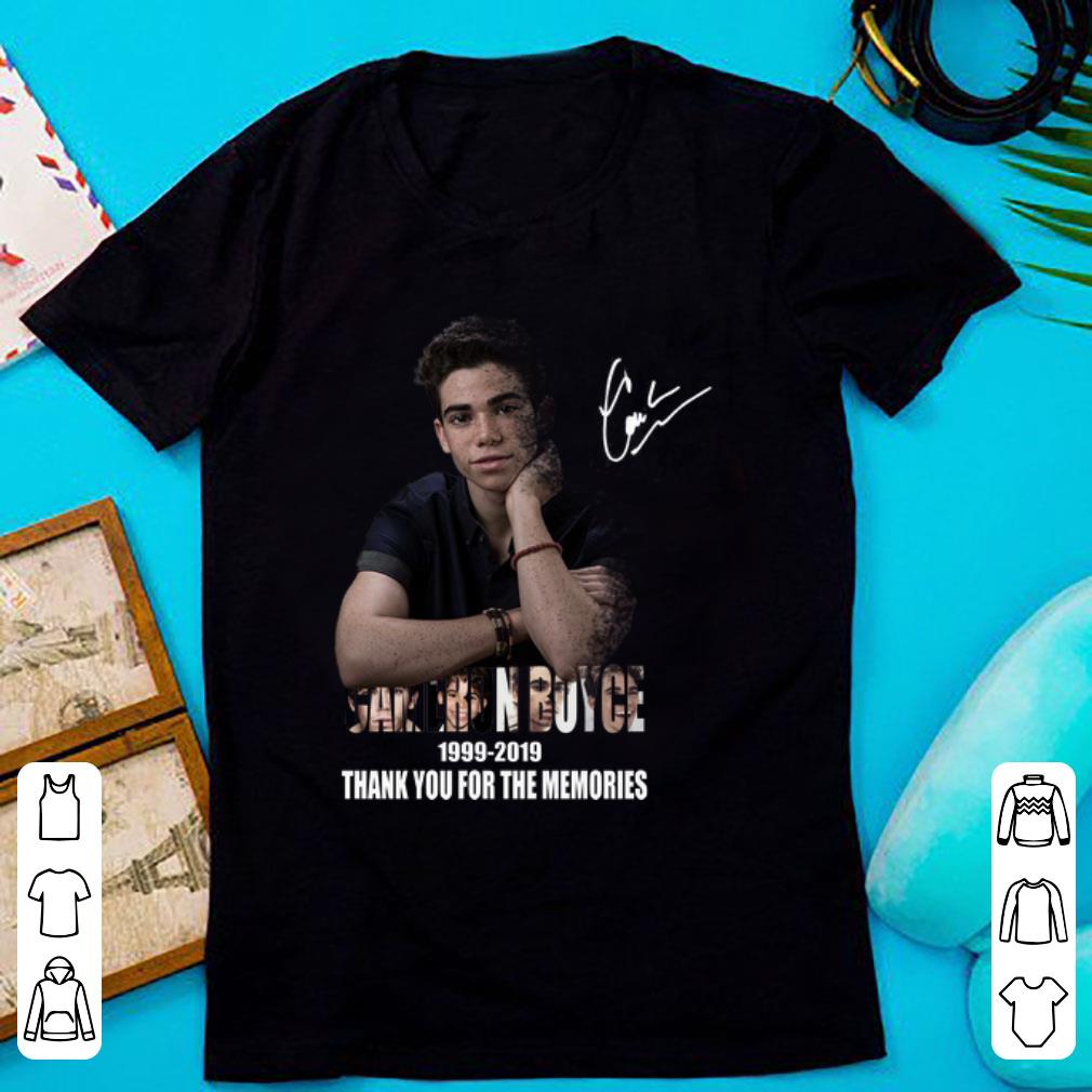 Top Cameron Boyce Thank You For The Memories 1999-2019 Signature shirt