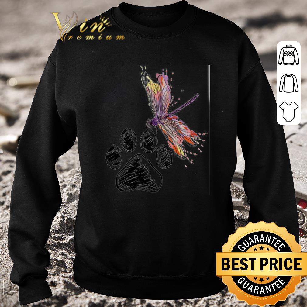 Top Dragonfly paw dog shirt