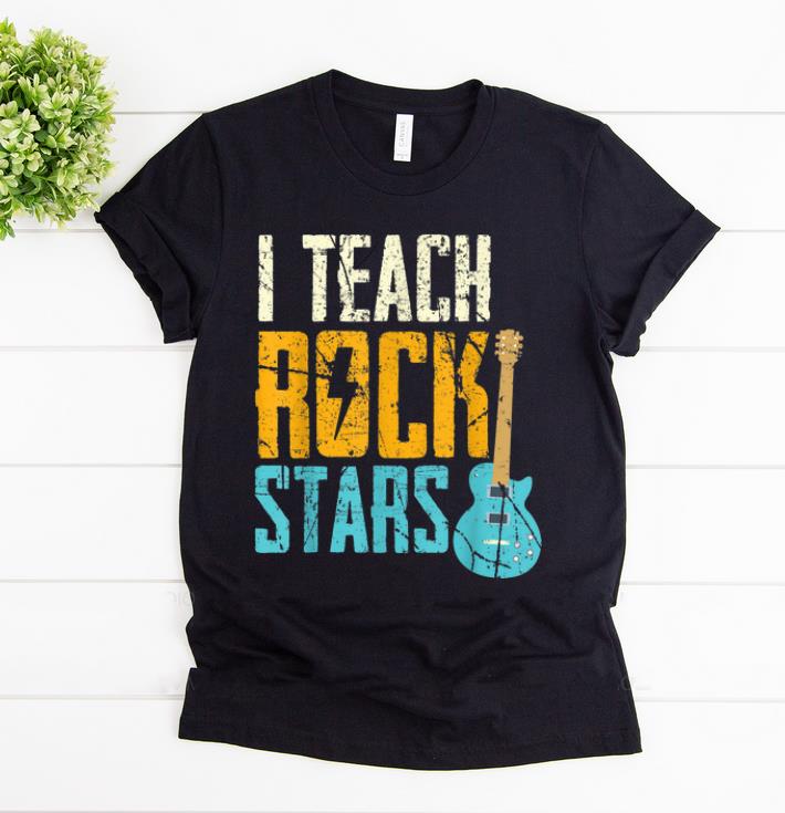 Top I Teach Rock Stars Electric Guitar shirt