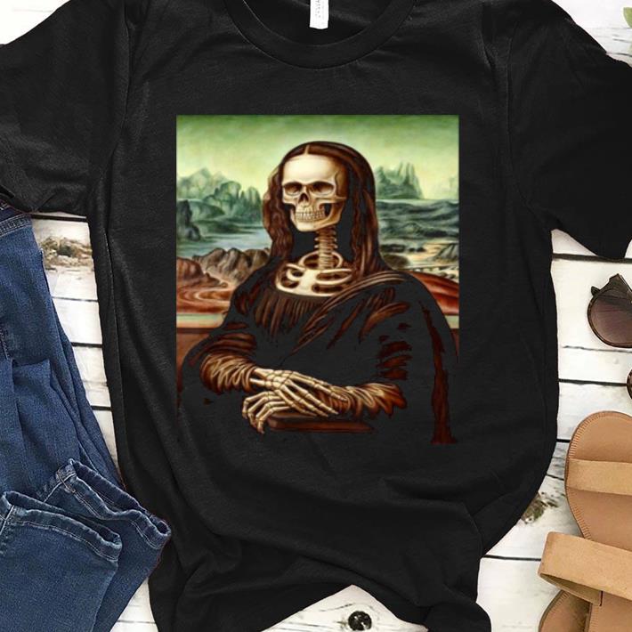 Top Mona Lisa Skull shirt