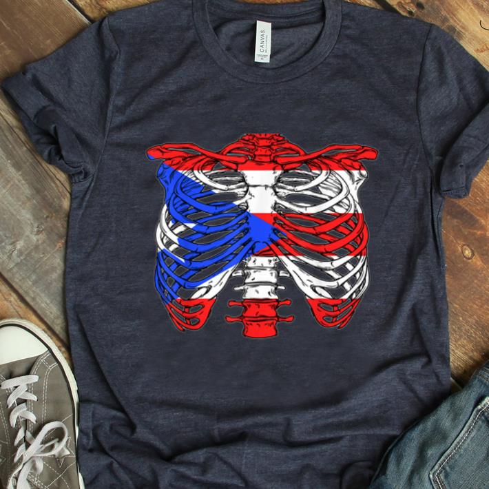 Top Skeleton Puerto Rico Halloween Puerto Rican shirt