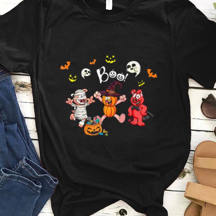 Top Three Pigs Witches Pumpkin Halloween shirt