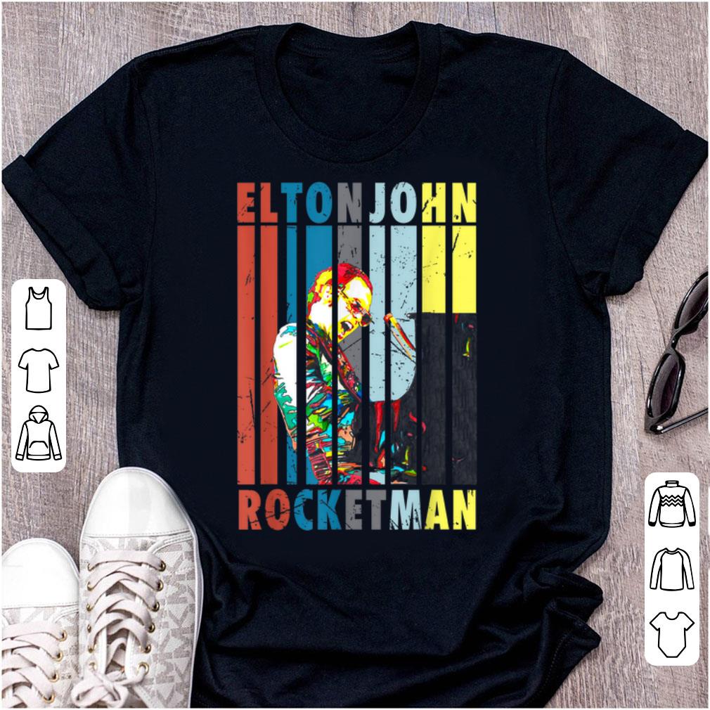 Top Vintage Elton John Rocketman Playing Piano shirt