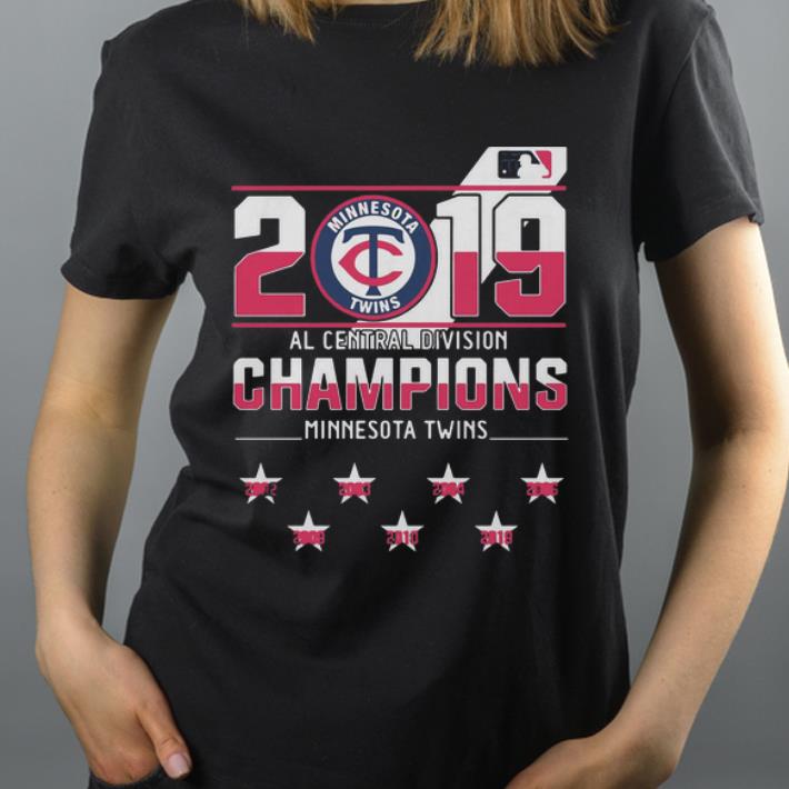 Awesome 2019 Al Central Division Minnesota Twins Champions shirt