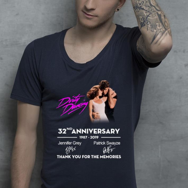 Awesome 32nd Anniversary Dirty Dancing 1987-2019 Signatures shirt