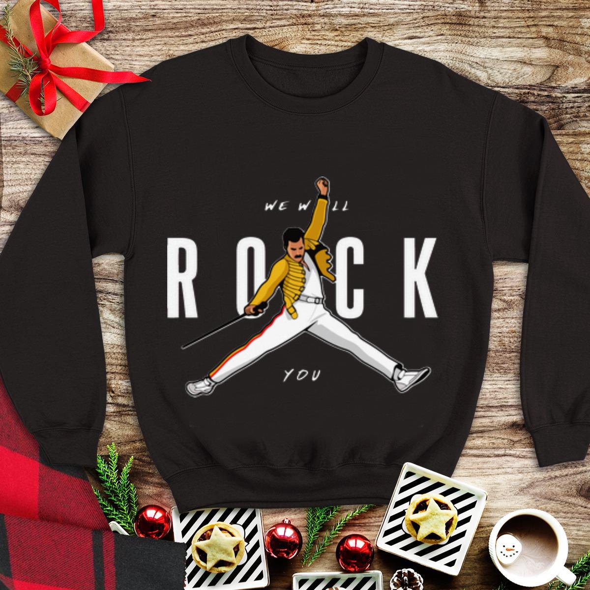 Awesome Air Jordan We Will Rock You Freddie Mercury shirt