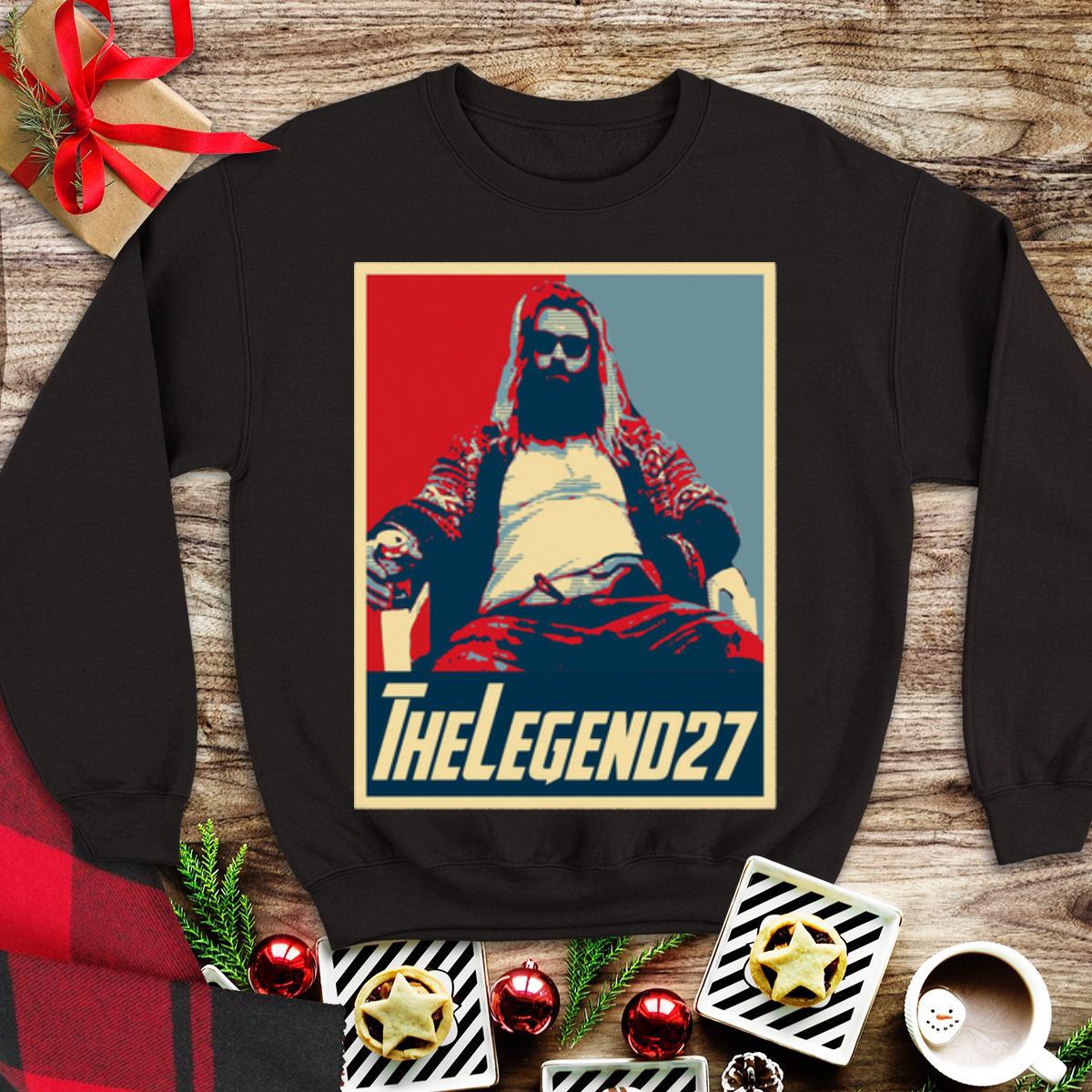 Awesome Avenger Endgame Thor Fat The Legend 27 Vintage shirt