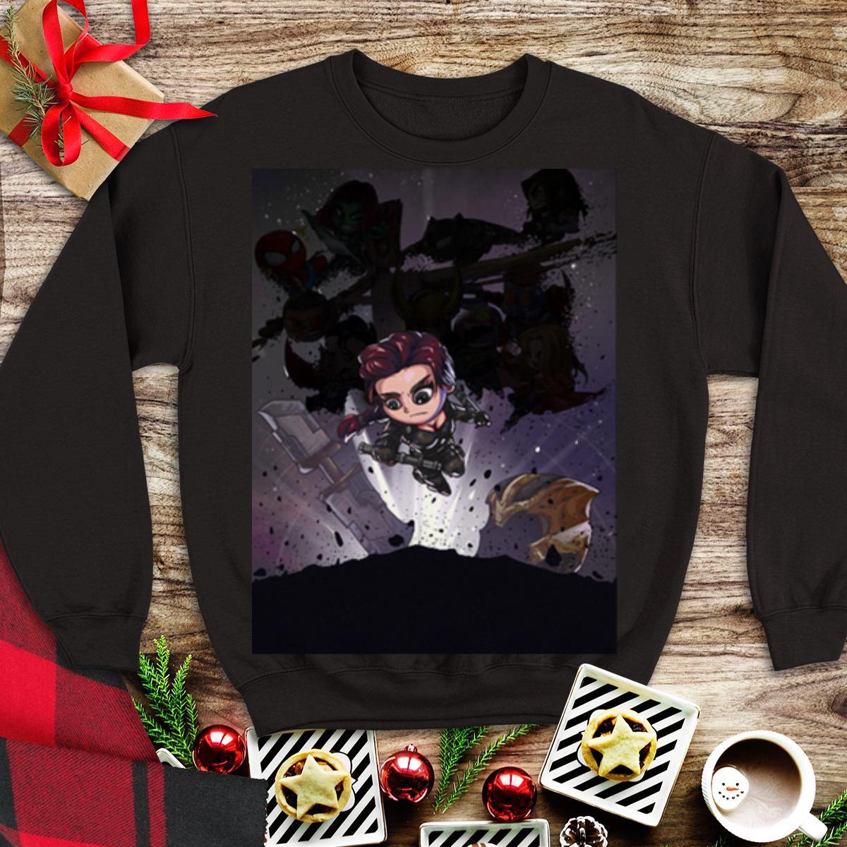 Awesome Black Widow Chibi Avengers Endgame shirt