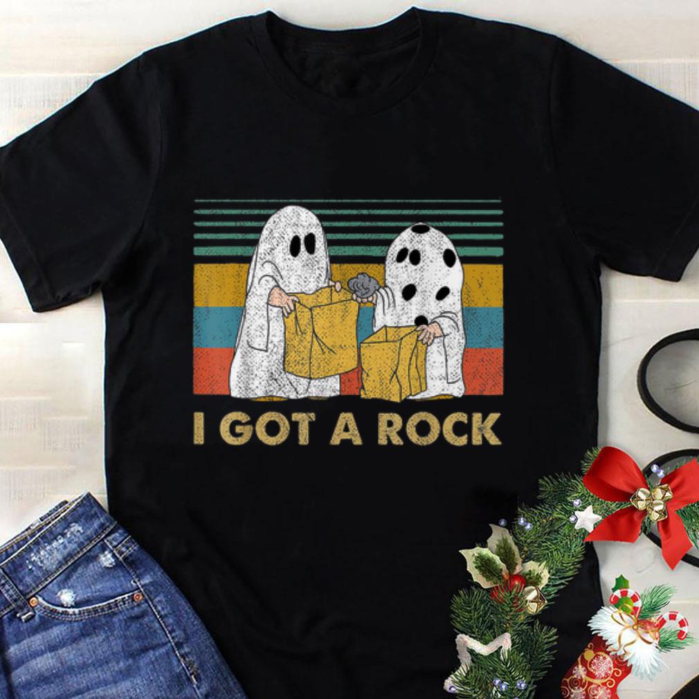 Awesome I Got A Rock Charlie Brown's Ghost Halloween shirt