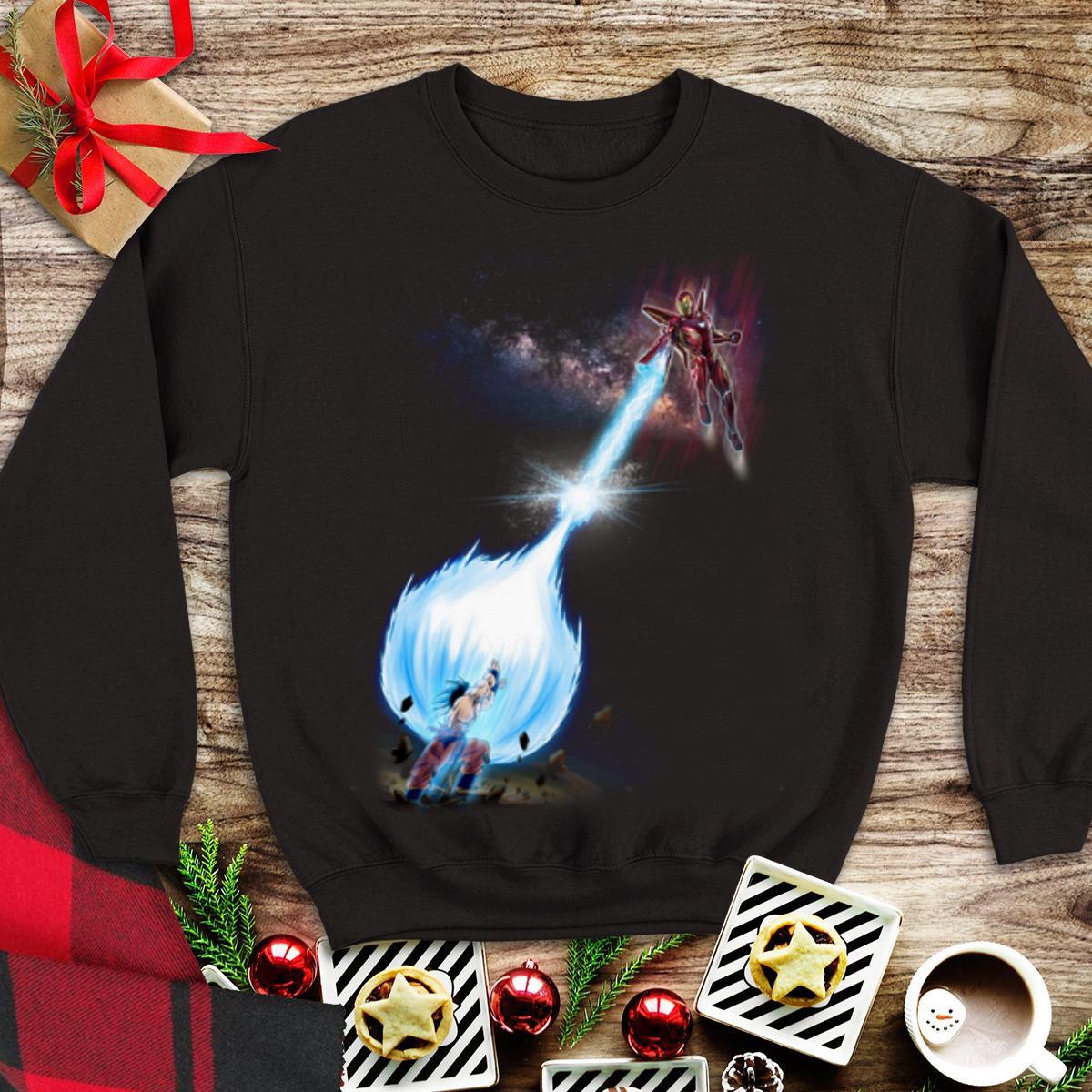 Awesome Iron Man Son Goku Kamehameha shirt