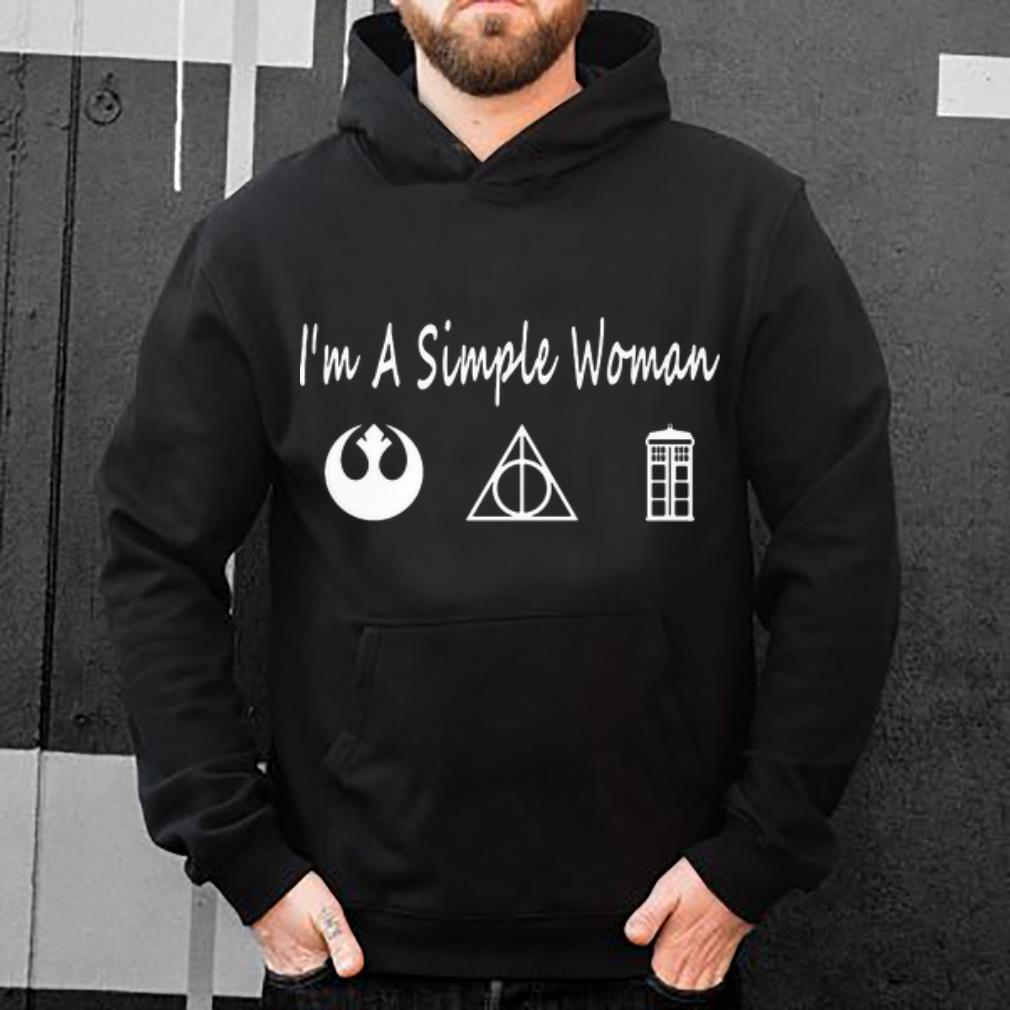 Awesome Jedi Order Deathly Hallows Police Box I'm A Simple Woman shirt