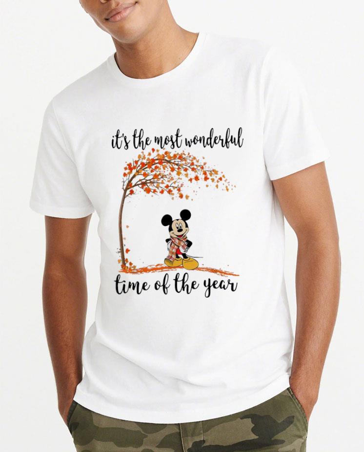 Awesome Mickey Mouse It's The Most Wonderful Time Of The Year Autumn shirt