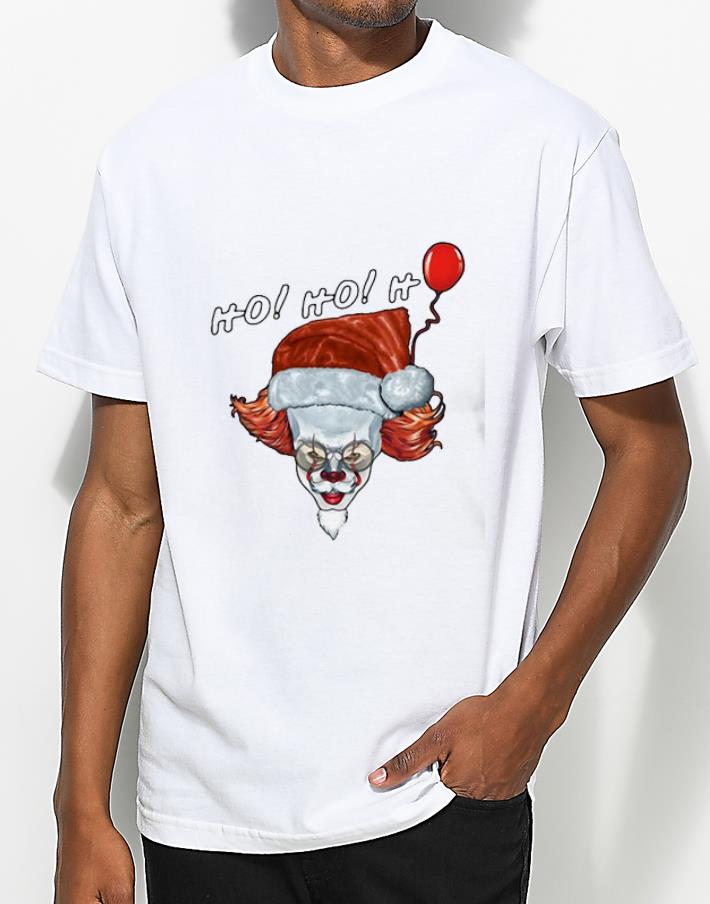 Awesome Pennywise IT Ho Ho Ho Santa Claus shirt