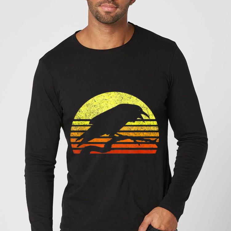 Awesome Raven Gothic Crow Norse Pagan Viking Retro Vintage Halloween shirt