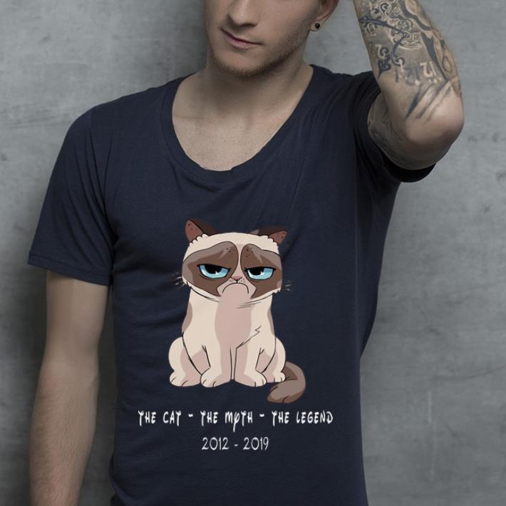 Awesome The Cat The Myth The Legend RIP Grumpy Cat 2012-2019 shirt