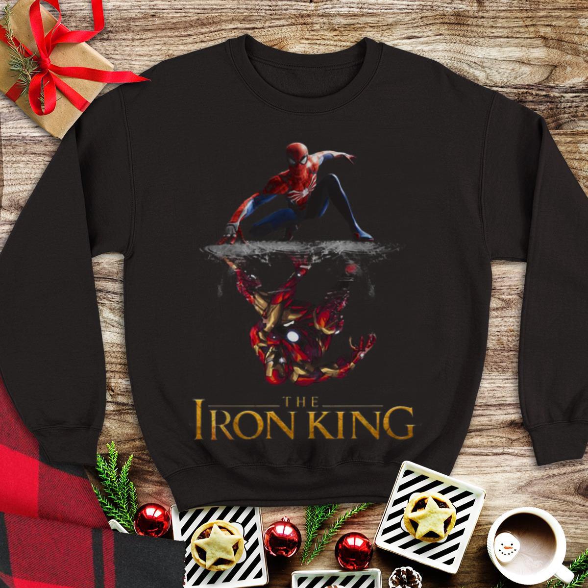Awesome The Iron King Spider-man Reflection Iron Man shirt
