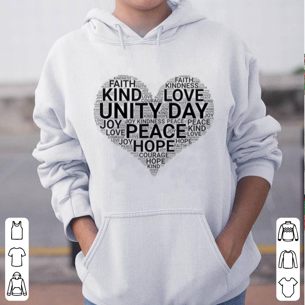 Awesome Unity Day Black Heart Anti Bullying shirt
