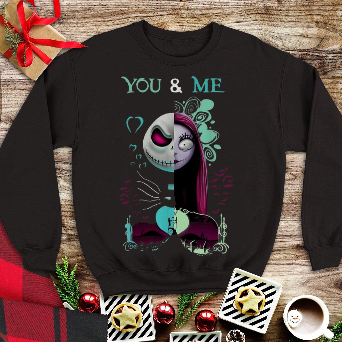 Awesome You And Me Jack Skellington And Sally Nightmare Before Christmas shirt