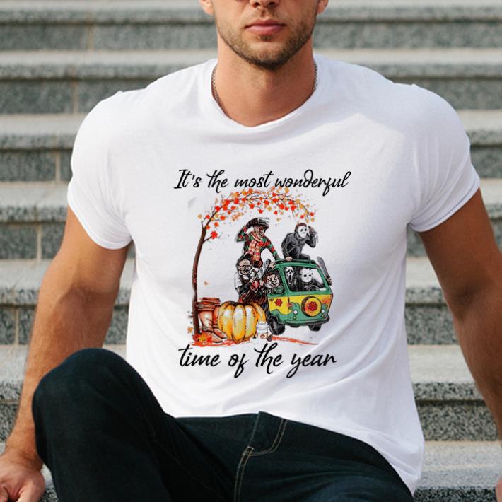Awesome it's the most wonderful time of the year horror character shirt